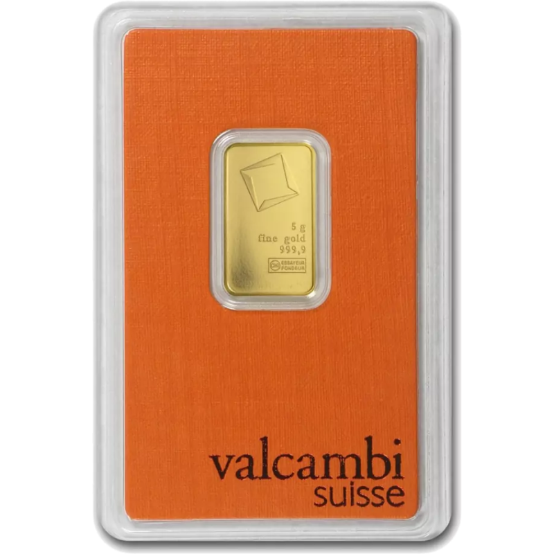 Sztabka złota 5 gramów VALCAMBI LBMA