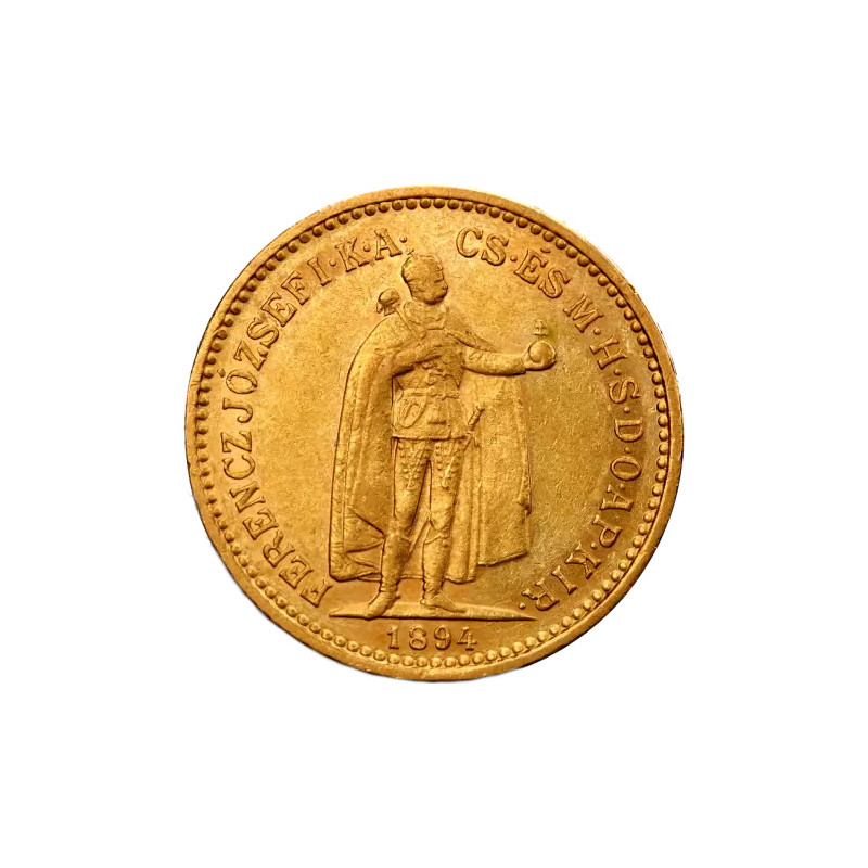 Złota moneta 10 Koron Austro-Węgry 1892 - 1915 r