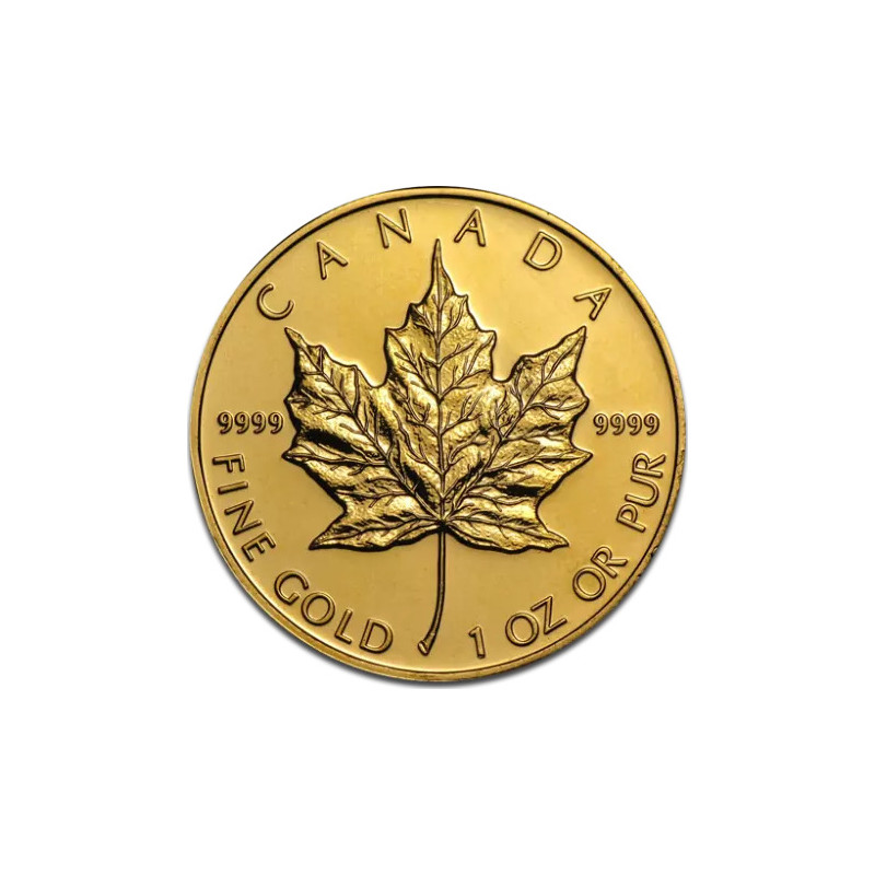 Złota moneta 1 uncja Liść Klonu różne roczniki