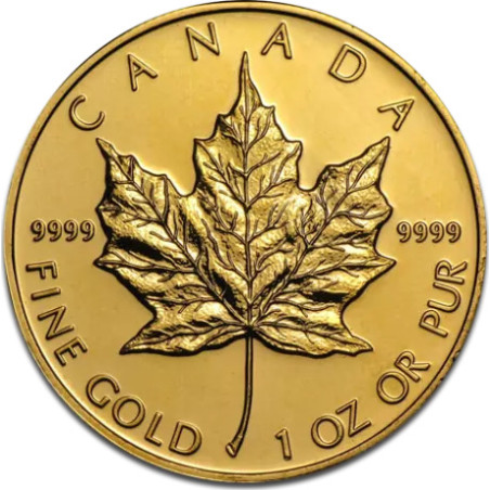 Złota moneta 1 uncja Liść Klonu różne roczniki