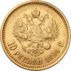 Złota moneta 10 rubli Mikołaj II różne roczniki