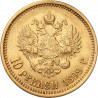 Złota moneta 10 rubli Mikołaj II różne roczniki
