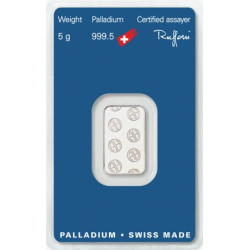 Sztabka palladu 5 gramów ARGOR-HERAEUS LBMA