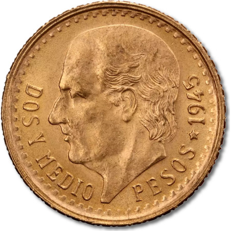 Złota moneta 2,5 peso Meksyk 1918-1948 r