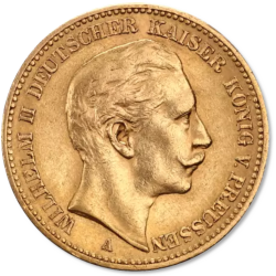 Złota Moneta 20 Marek Cesarstwo Niemieckie 1890 - 1913 r