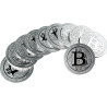 Srebrna moneta 1 uncja x 25 Bitcoin