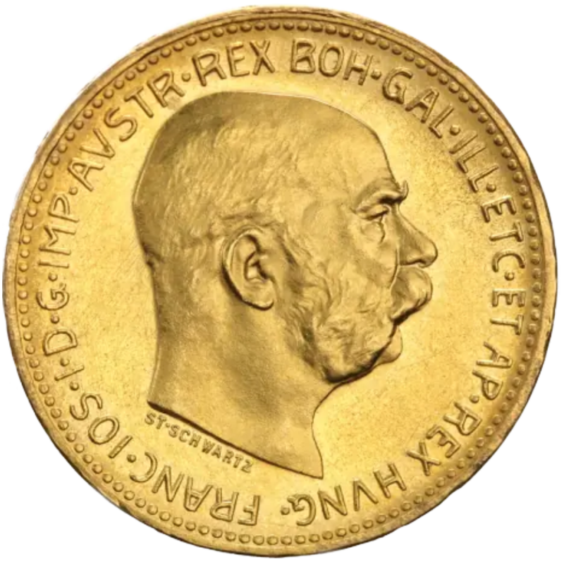 Złota Moneta 20 Koron Austria Au. 900