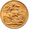 Złota moneta 1 Suweren Król Jerzy V 1911 - 1932 r.