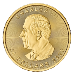 Złota moneta 1 uncja Liść Klonu 2025 r