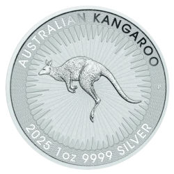 Srebrna moneta 1 uncja x 25 Australijski Kangur 2025 r