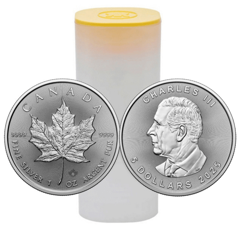 Srebrna moneta 1 uncja x25 Liść Klonu 2025