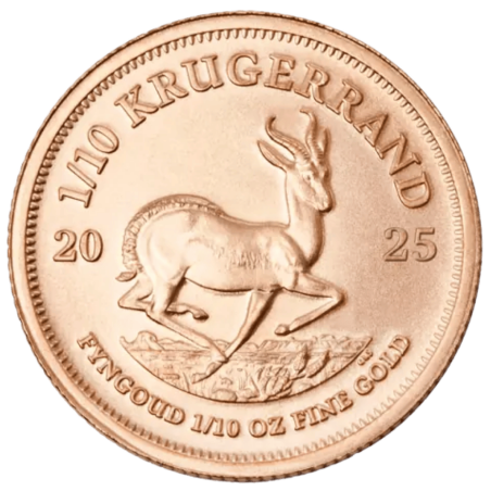 Złota moneta 1/10 uncji Krugerrand 2025 r
