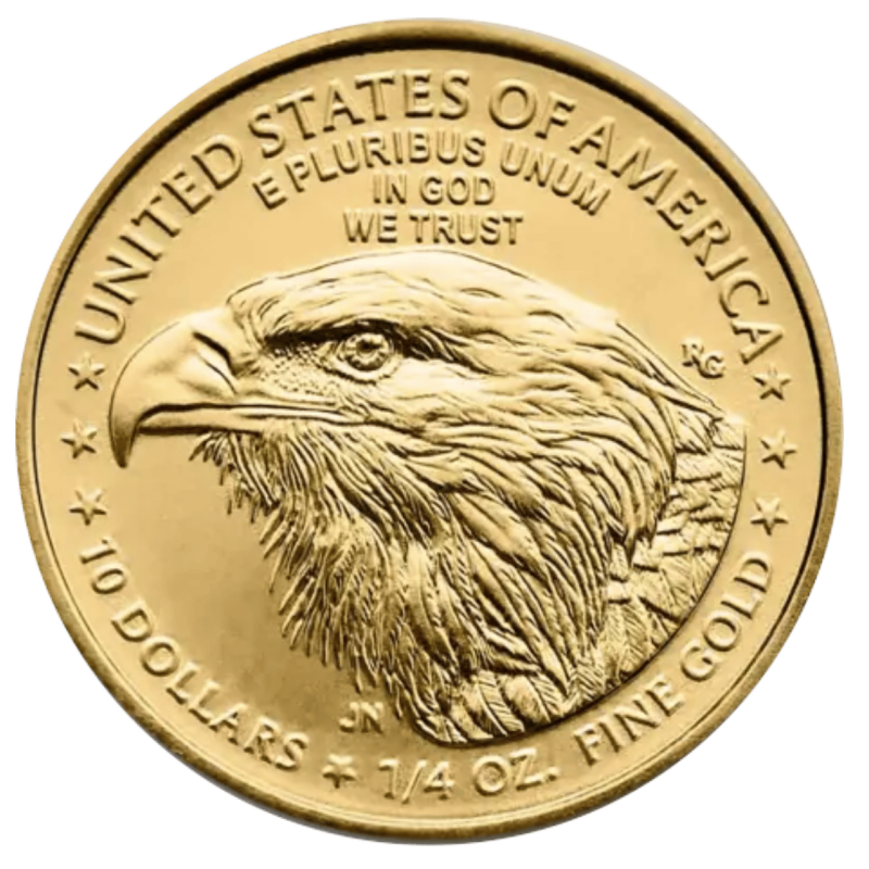 Złota moneta 1/4 uncji Amerykański Orzeł 2025 r