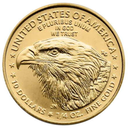Złota moneta 1/4 uncji Amerykański Orzeł 2025 r