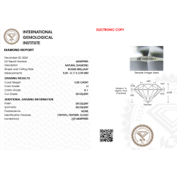 Diament Naturalny Brylant 0.50 ct H SI1 IGI 660499583