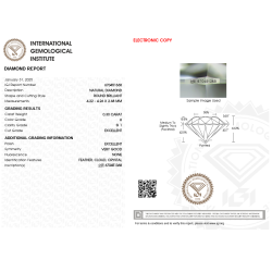 Diament Naturalny Brylant 0.30 ct H SI1 IGI