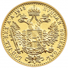 Złota moneta 1 Dukat Franciszek Józef nowe bicie