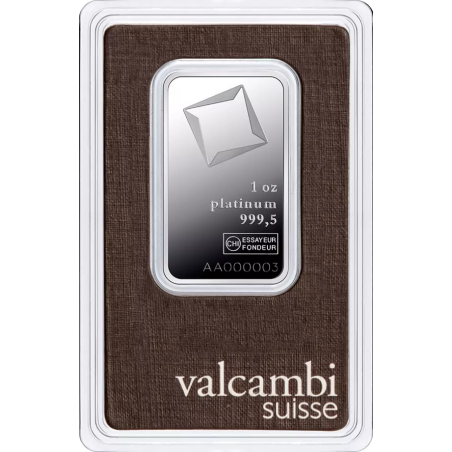 Sztabka platyny 1 uncja VALCAMBI