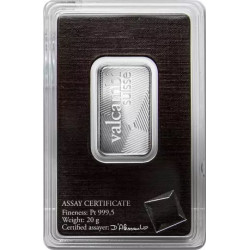 Sztabka platyny 20 gramów VALCAMBI